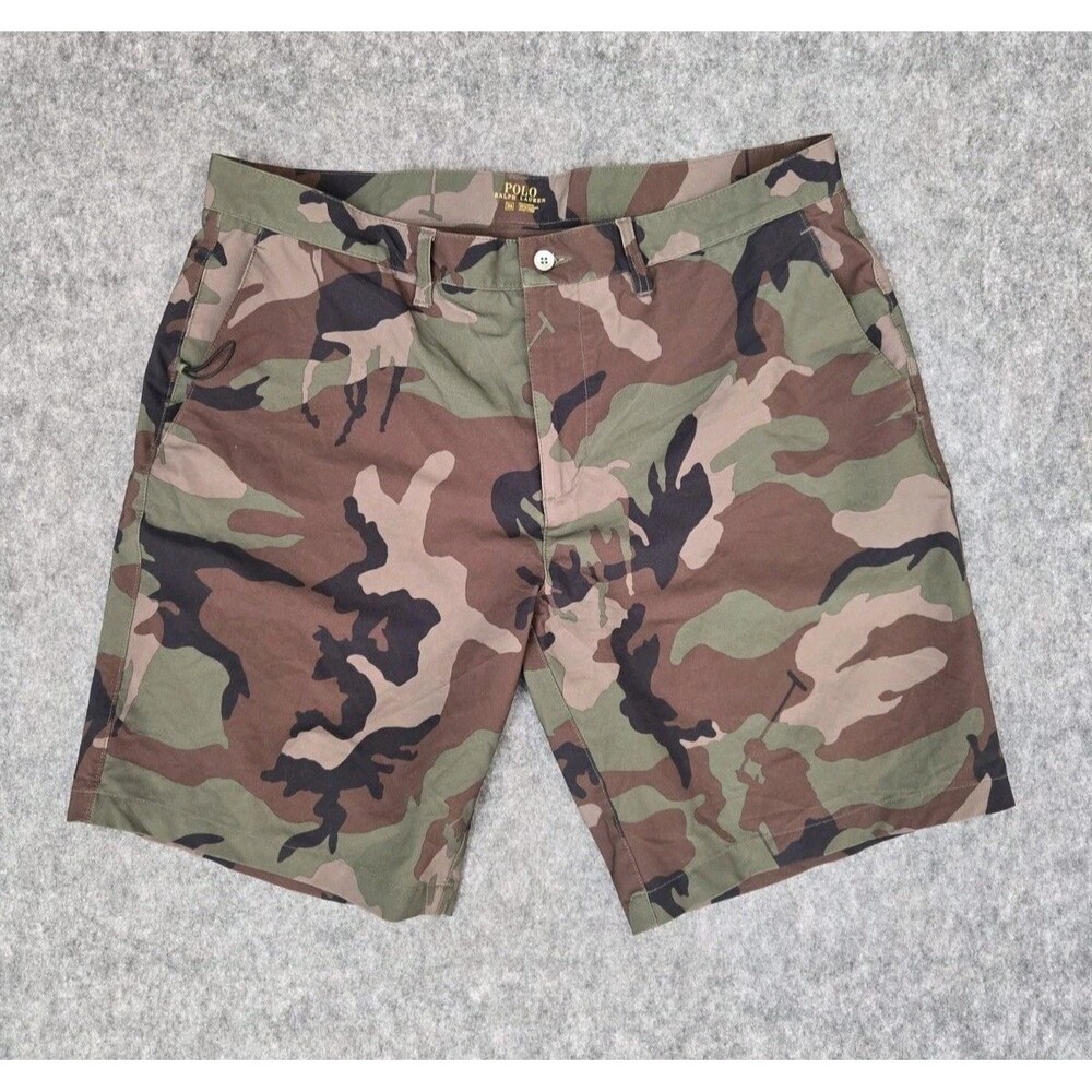 Polo Ralph Lauren Men's All Day Beach Performance Shorts Sz 36 Camouflage Preppy